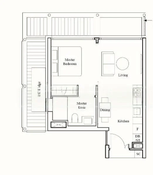 1 Bed Condo for Rent in  The Reef At King's Dock - Image 11