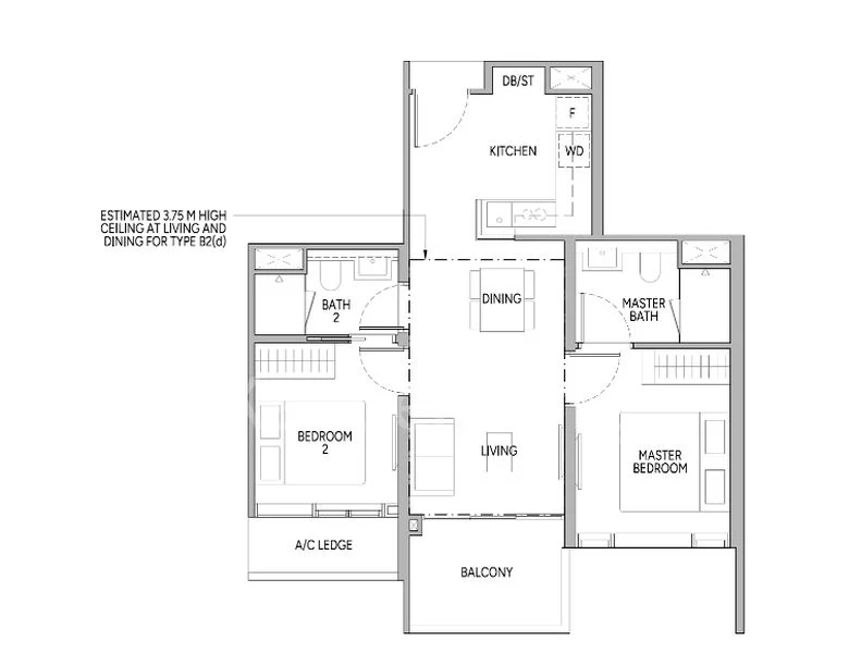 2 Bed Condo for Sale in Union Square Residences / Former Central Square - Image 9