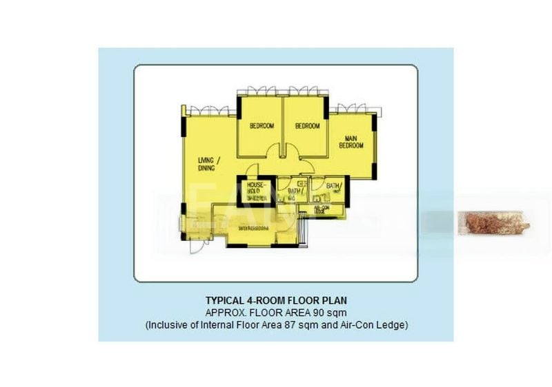 4 Room (4A) HDB for Sale in  672D Edgefield Plains - Image 9