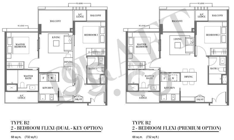 2 Bed Condo for Rent in  Botanique At Bartley - Image 4