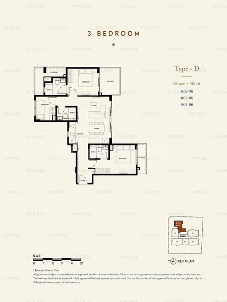 3 Bed Apartment (Condo) for Rent in  38 Jervois - Image 16