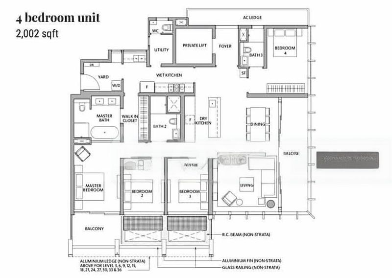 4 Bed Condo for Rent in  Riviere - Image 17