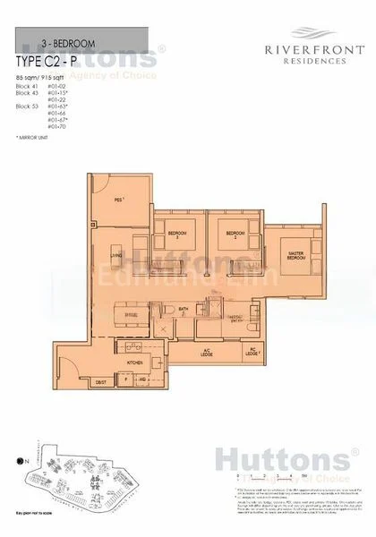 3 Bed Condo for Rent in  Riverfront Residences - Image 12