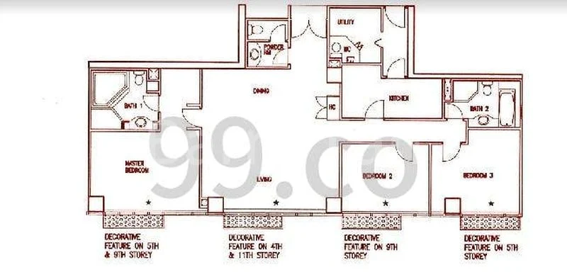 3 Bed Condo for Rent in  Orchard Scotts - Image 6