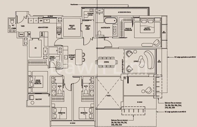 4 Bed Condo for Sale in UPPERHOUSE at Orchard Boulevard / Orchard Boulevard - Image 8