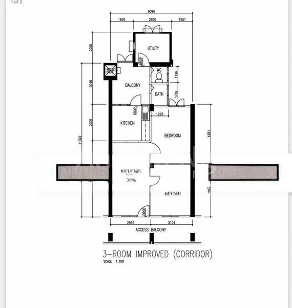 3 Room (3I) HDB for Rent in  154 Mei Ling Street - Image 11