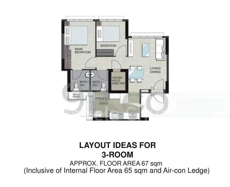 3 Room (3A) HDB for Sale in  365A Upper Serangoon Road - Image 6