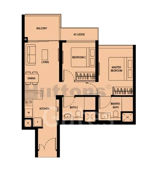 2 Bed Condo for Rent in  Twin VEW - Image 11