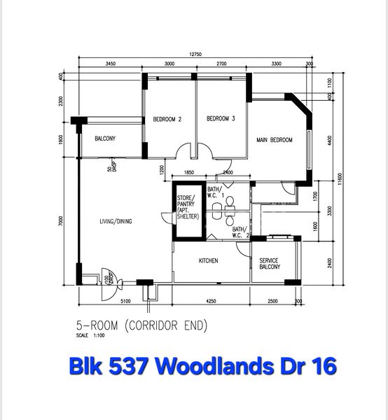 5 Room (5I) HDB for Sale in  537 Woodlands Drive 16 - Image 9