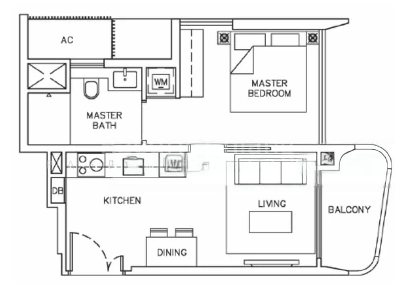 1 Bed Condo for Rent in  Coastline Residences - Image 9