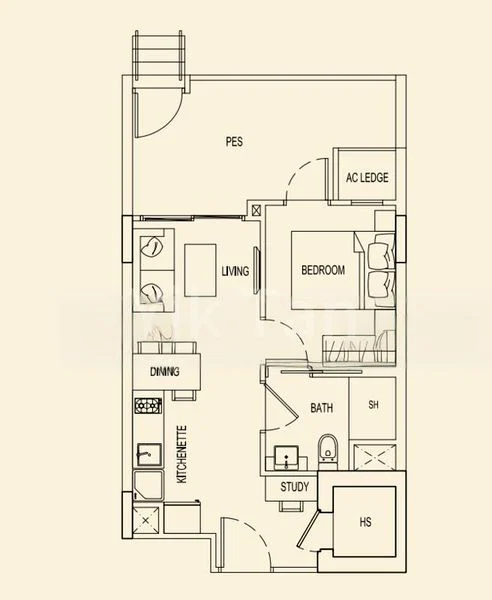 1 Bed Condo for Rent in  Parc Rosewood - Image 18
