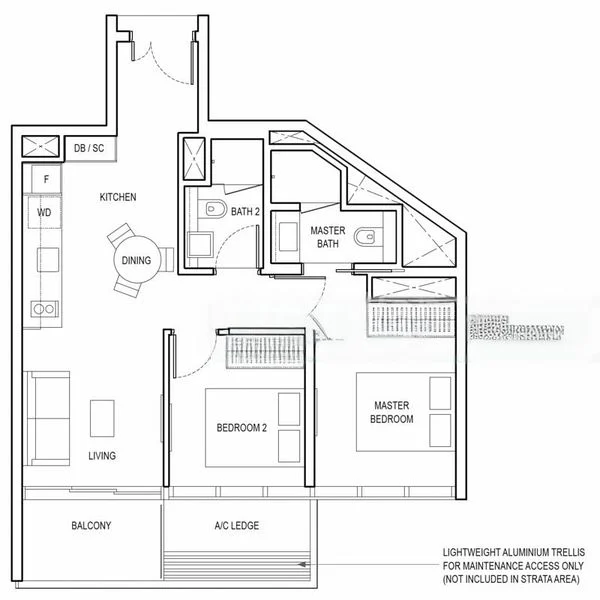 2 Bed Condo for Rent in  Amber Park - Image 9