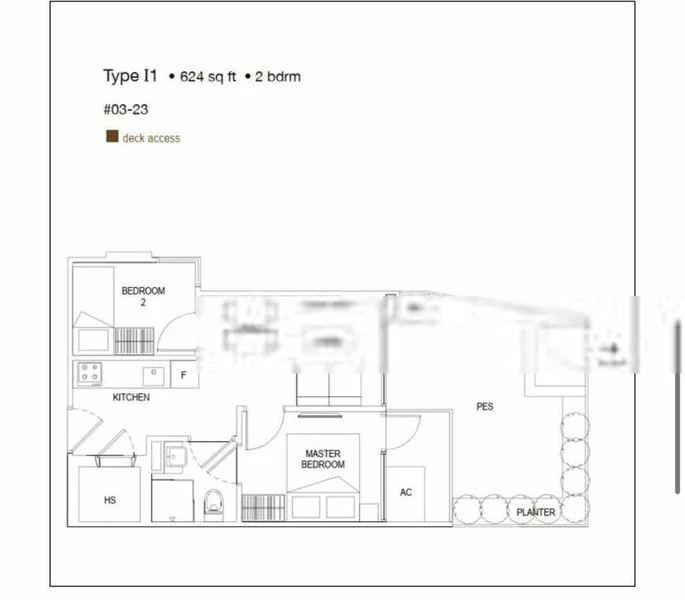 2 Bed Condo for Rent in  Guillemard Edge - Image 3