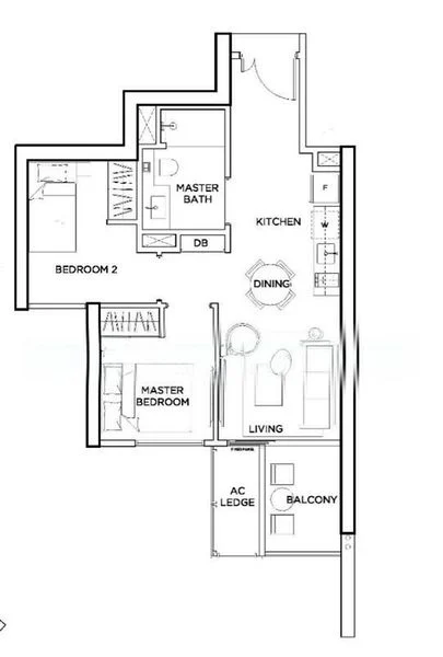 2 Bed Condo for Rent in  Gem Residences - Image 5