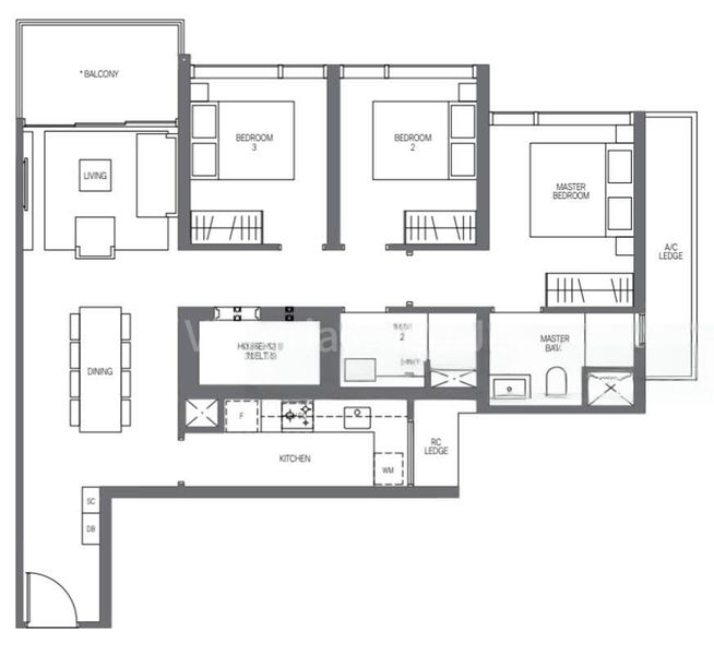 3 Bed Condo for Rent in Midtown Modern - Image 11