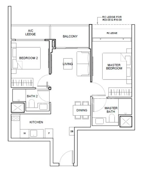 2 Bed Apartment (Condo) for Sale in The Arcady At Boon Keng - Image 8