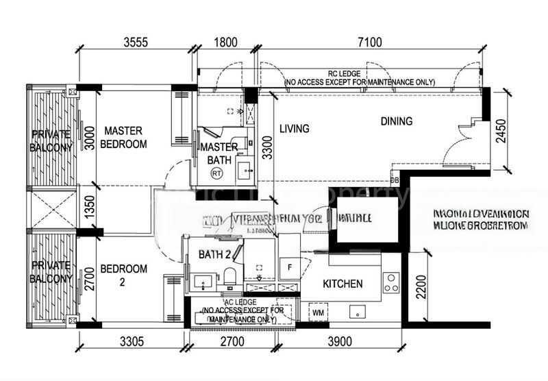 2 Bed Apartment (Condo) for Rent in  33 Devonshire - Image 11