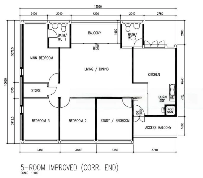 5 Room (5I) HDB for Sale in  165 Simei Road - Image 19