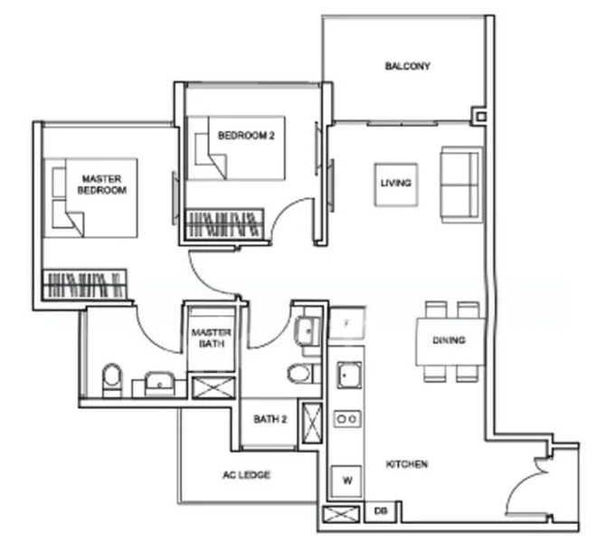 2 Bed Condo for Rent in  The Glades - Image 13