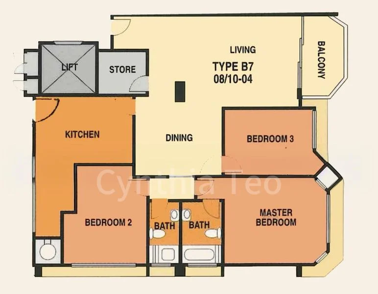 3 Bed Apartment (Condo) for Rent in  Mergui Mansions - Image 10