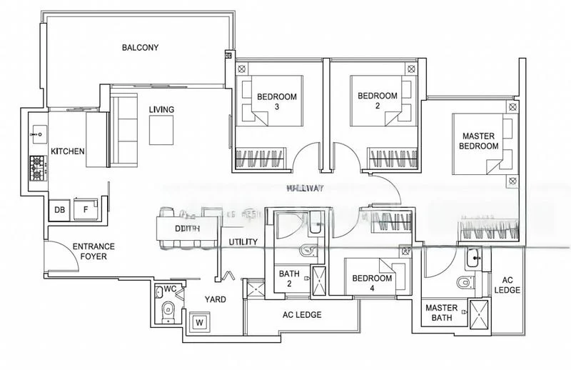 Common Room (Condo) for Rent in  Rivercove Residences - Image 9