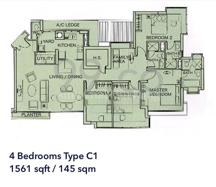 4 Bed Condo for Rent in Goldenhill Park Condominium - Image 13