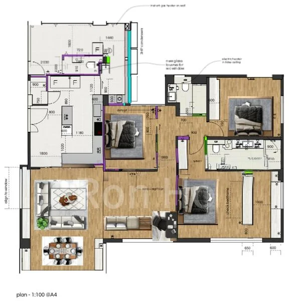 3 Bed Apartment (Condo) for Rent in  Botanic Gardens View - Image 13