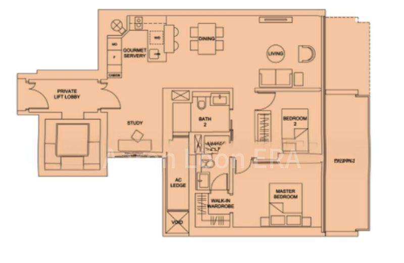 2 Bed Condo for Rent in  Marina One/ The Heart - Image 9