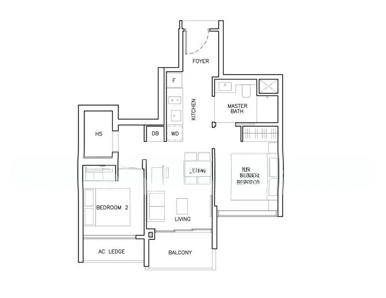 2 Bed Condo for Rent in  The Arden - Image 18