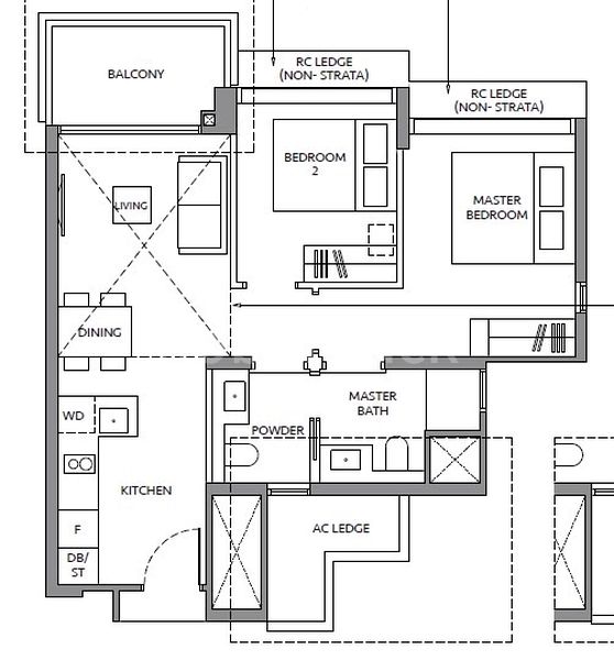 2 Bed Condo for Sale in The LakeGarden Residences - Image 13