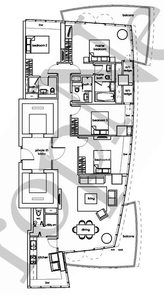 4 Bed Apartment (Condo) for Sale in  One Shenton - Image 6