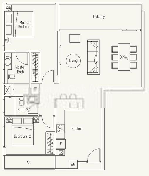 2 Bed Apartment (Condo) for Rent in  Waterscape At Cavenagh - Image 18