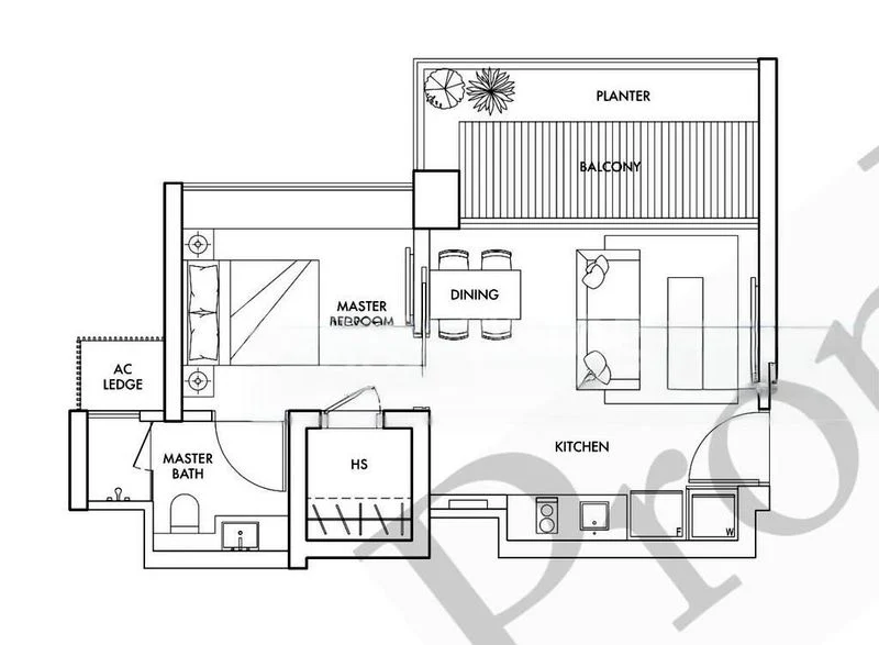 1 Bed Condo for Sale in  Spottiswoode Residences - Image 11