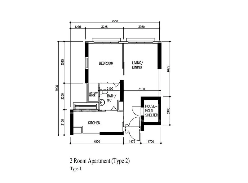 2 Room (2A) HDB for Sale in 140B Corporation Drive - Image 5