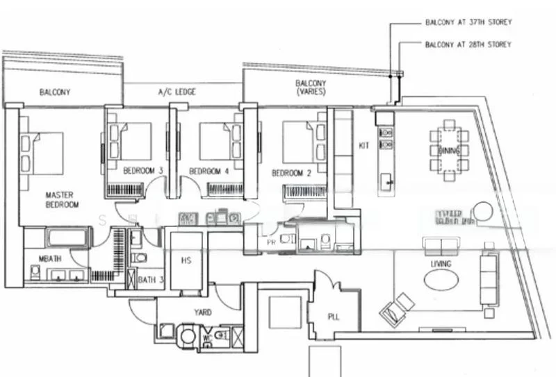 4 Bed Condo for Sale in  Marina Bay Link Mall - Image 6