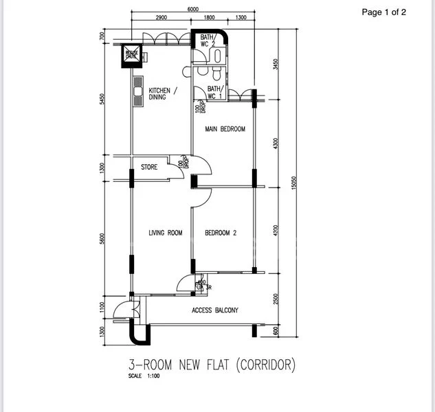 3 Room (3A) HDB for Sale in 321 Hougang Avenue 5 - Image 7