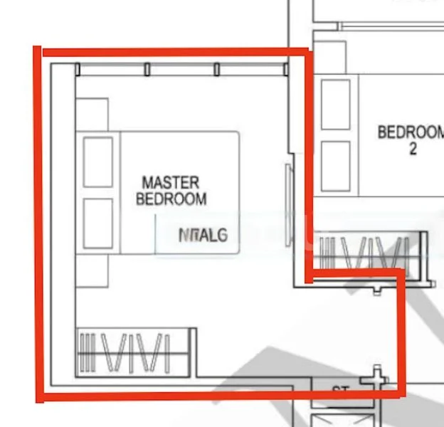 Master Room (Condo) for Rent in  Parc Riviera - Image 5