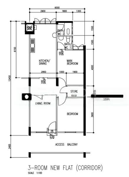 3 Room (3NG) HDB for Sale in  542 Ang Mo Kio Avenue 10 - Image 11