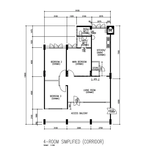 4 Room (4S) HDB for Sale in 727 Yishun Street 71 - Image 12