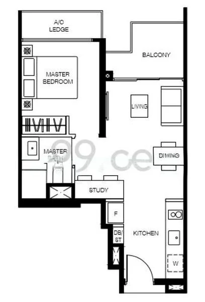 1 Bed Condo for Rent in  Le Quest - Image 14