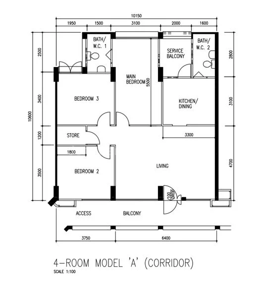 4 Room (4A) HDB for Sale in  707 Woodlands Drive 40 - Image 18