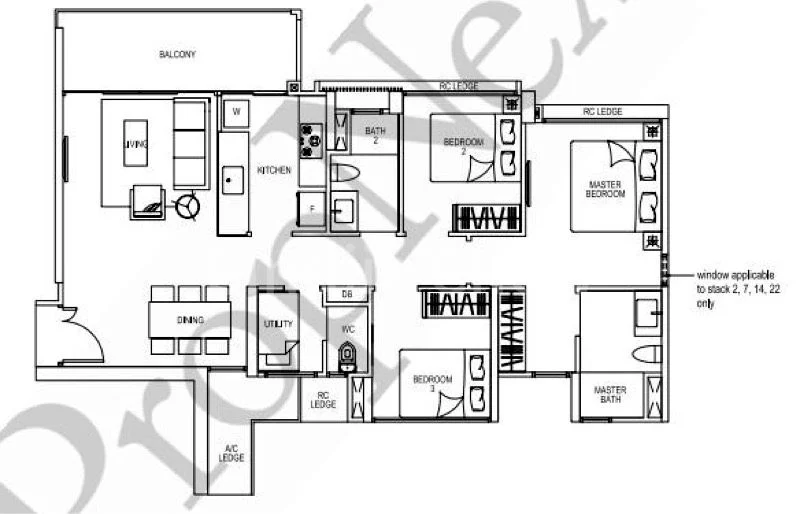 3 Bed (Condo) for Rent in  Bellewaters - Image 12