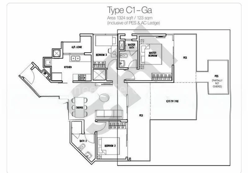 3 Bed Condo for Rent in  The Miltonia Residences - Image 6