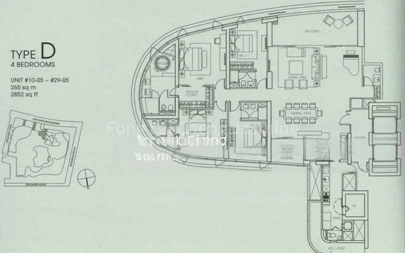 4 Bed Condo for Rent in  The Orchard Residences - Image 11