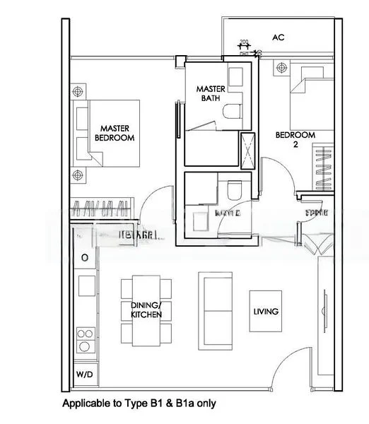 2 Bed Condo for Rent in Sloane Residences - Image 16