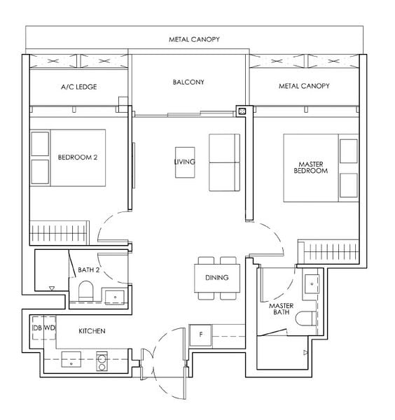 2 Bed Apartment (Condo) for Sale in Newport Residences / Newport Tower - Image 4