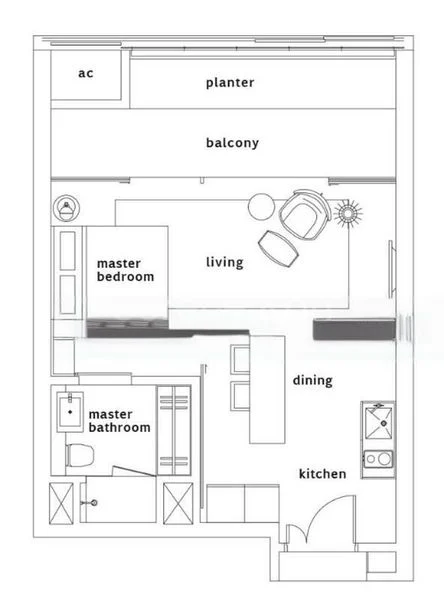 1 Bed Condo for Rent in  OUE Twin Peaks - Image 4