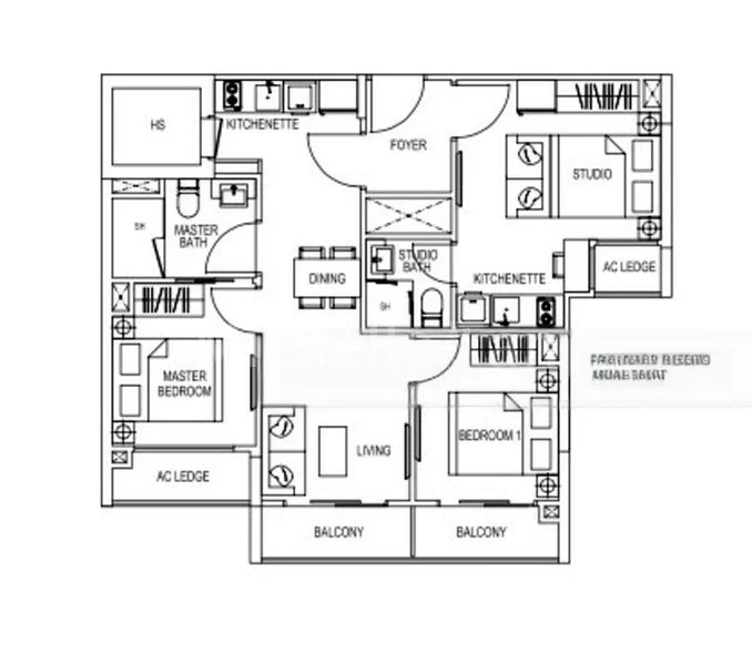 3 Bed Apartment (Condo) for Sale in  Kensington Square - Image 6