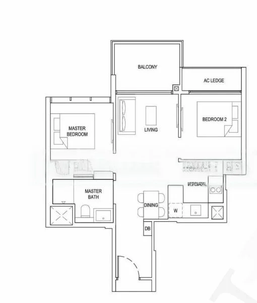 2 Bed Condo for Rent in  The Florence Residences - Image 6