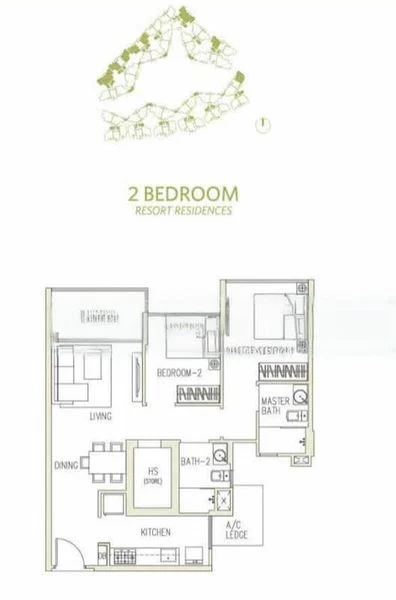 2 Bed Condo for Rent in  Canberra Residences - Image 8